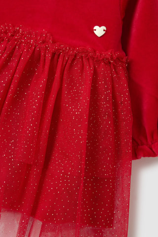 Vestido de terciopelo - Rojo