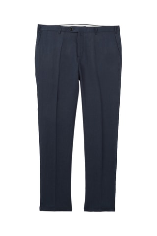 Pantalón chino de lino - Azul