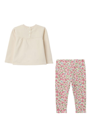 Top y leggings - Beige