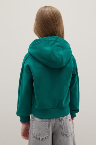 Jersey con capucha - Verde oscuro