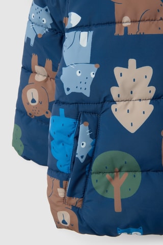 Anorak con capucha - Azul