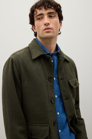 Chaqueta de lana - Caqui