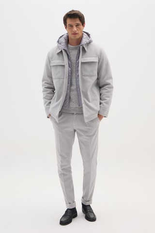 Abrigo con capucha - Gris