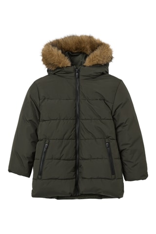 Chaqueta con capucha - Caqui