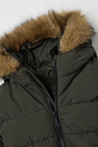 Chaqueta con capucha - Caqui