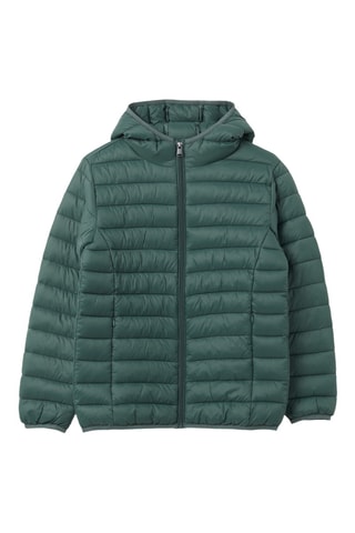 Chaqueta con capucha - Verde oscuro