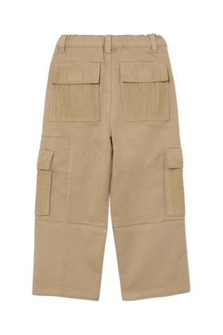 Pantalón cargo de pana - Beige