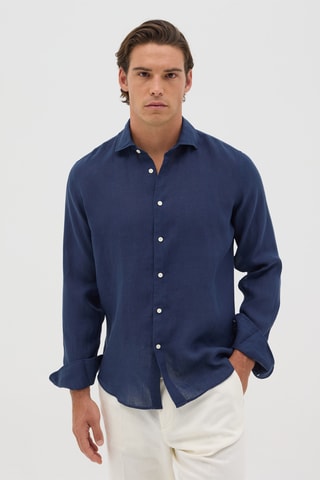 Camisa de seda - Azul