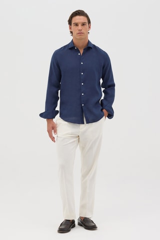 Camisa de seda - Azul