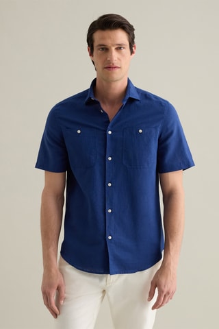 Camisa de lino - Azul