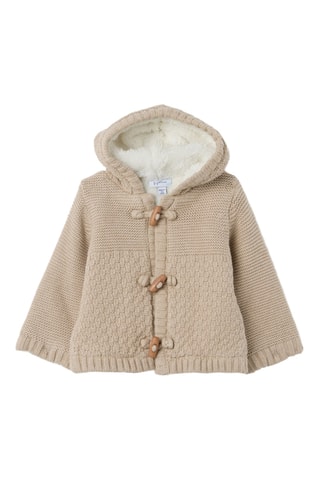 Abrigo con capucha - Beige