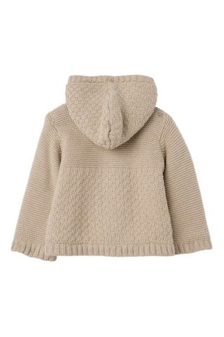 Abrigo con capucha - Beige
