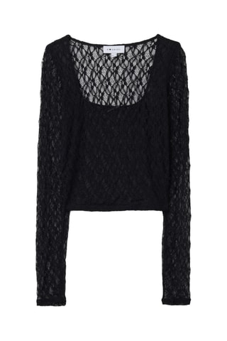 Camiseta cropped - Negro