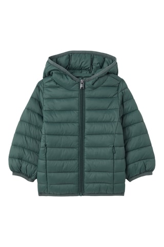 Chaqueta con capucha - Verde oscuro
