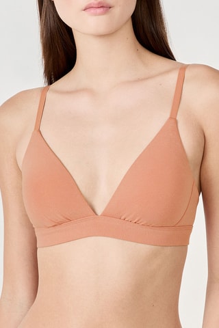 Soutien-gorge en coton biologique Coton 360 - Rose poudré - N° 8 Triangle