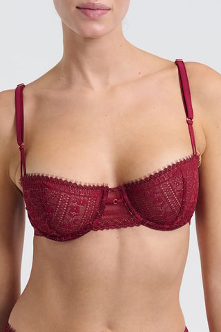 Soutien-gorge Aura - Bordeaux - N°9 Balconnet