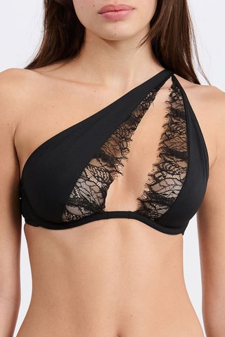 Brassière asymétrique Mystérieuse - Noir