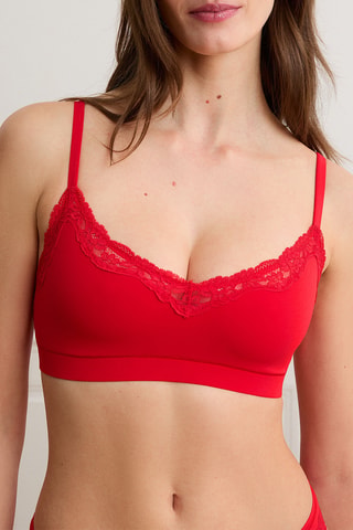 Brassière Pure soft lace - Rouge