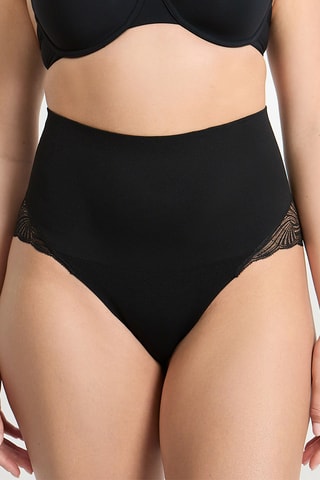 Culotte taille haute Power lace - Noir