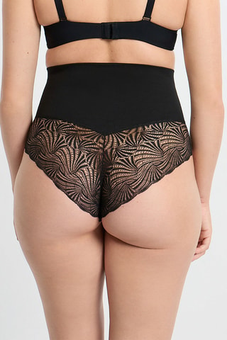 Culotte taille haute Power lace - Noir