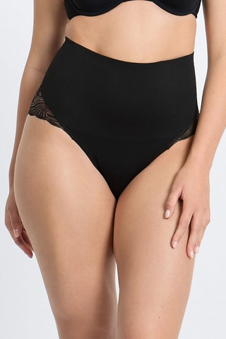 Culotte taille haute Power lace - Noir