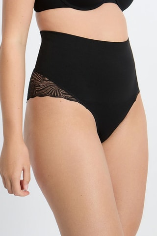 Culotte taille haute Power lace - Noir