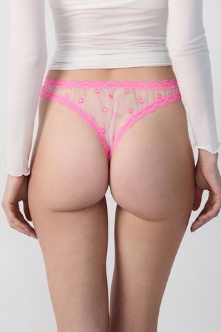 Tanga Frivole - Rose poudré