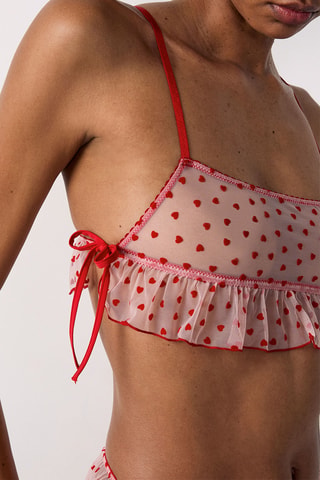 Brassière Voleuse - Blanc et rouge