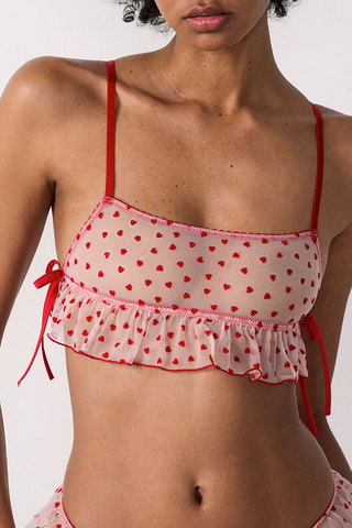 Brassière Voleuse - Blanc et rouge