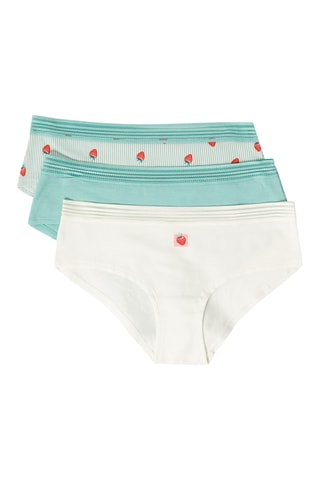 3 shortys Jackie Lace - Vert d’eau