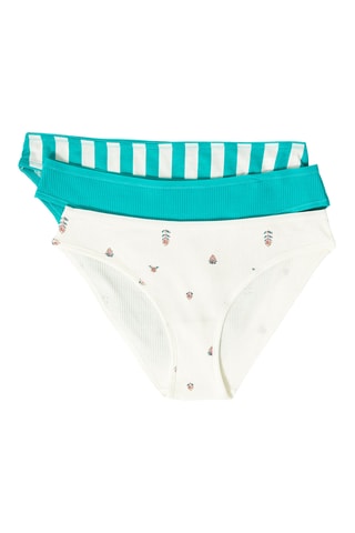 3 culottes Johnnie - Vert d’eau