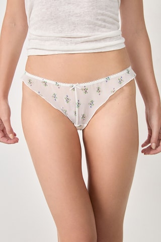 Tanga Boudoir - Blanc