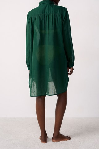 Robe chemise de plage Belize - Vert émeraude