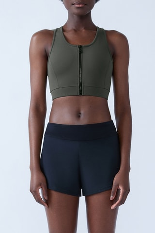 Crop top Beta - Vert olive
