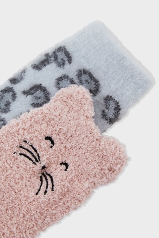 2 paires de chaussettes Licat - Ciel et rose