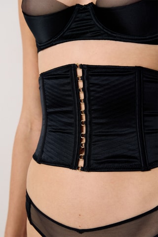 Serre taille en soie Midnight - Noir