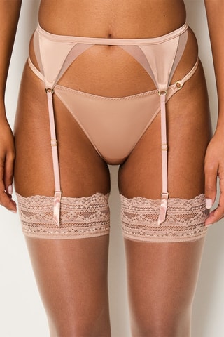 Porte-jarretelles Midnight - Rose poudré