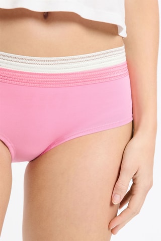 3 shortys Jackie Lace - Rose et blanc