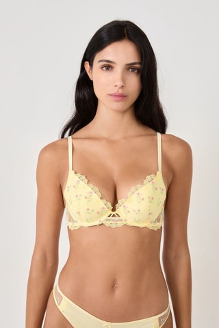 Soutien-gorge push-up Rêveuse - Jaune