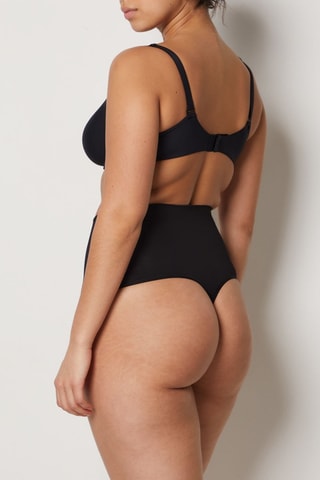 String taille haute Powery - Noir