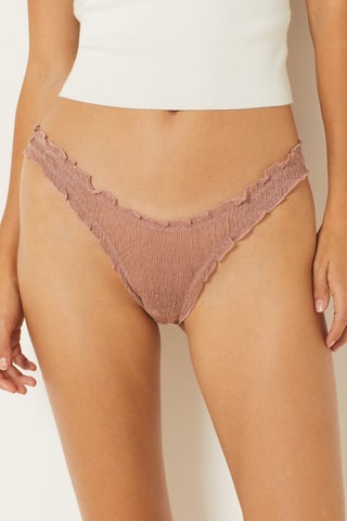 Tanga Amber Shiny - Rose