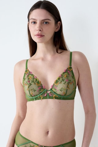 Soutien-gorge Gourmandise - Vert olive