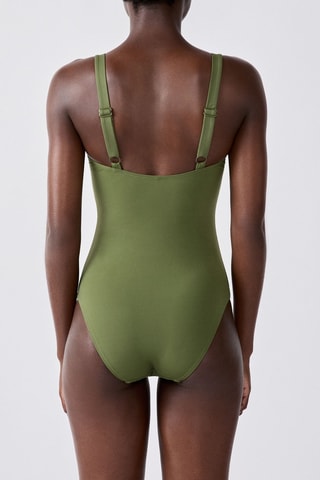 Maillot 1 pièce Sculpt - Kaki