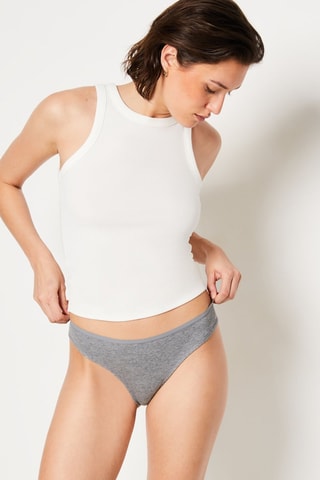 3 culottes John - Rose et gris clair chiné