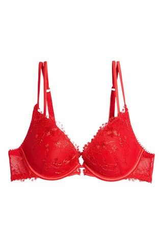 Soutien-gorge push-up Lumineuse - Rouge