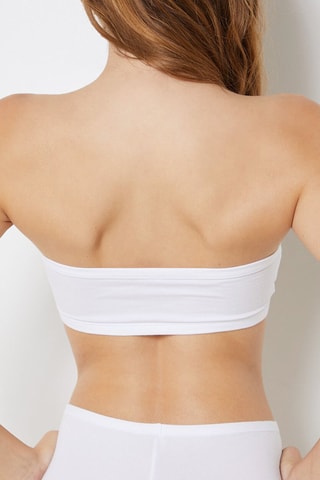 Bandeau ampliforme en coton biologique - Blanc
