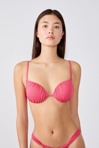 Haut de maillot push-up Luarca - Rose