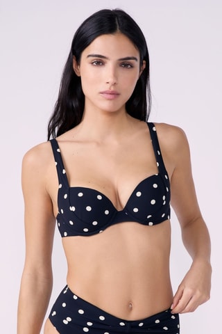 Haut de maillot push-up Polky - Noir