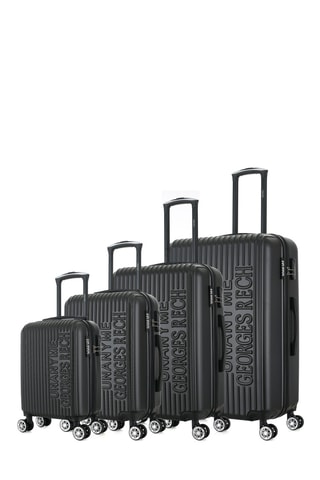 Set de 4 valises Venise (XS/S/M/L) - 47/57,5/67/76,5 cm - Noir