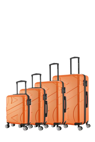 Set de 4 valises Boston (XS/S/M/L) - 47/57/67/76 cm - Orange